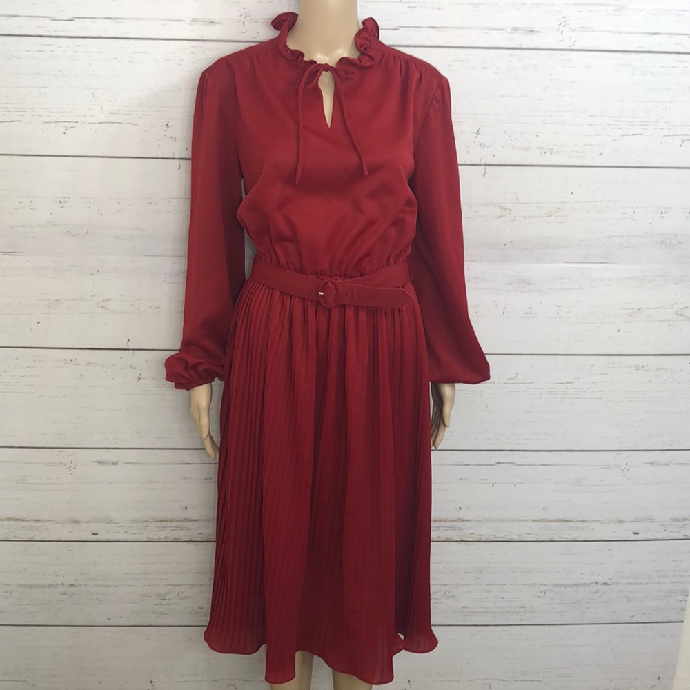 🌻 Vintage Mr. Jack Dallas Accordion Skirt Dress